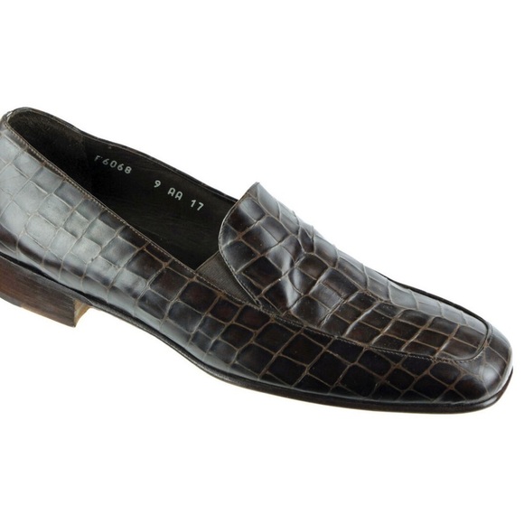 Cole Haan Bown Womens Crocodile Print Loafers Flat Leather Size 7 B - Picture 1 of 9